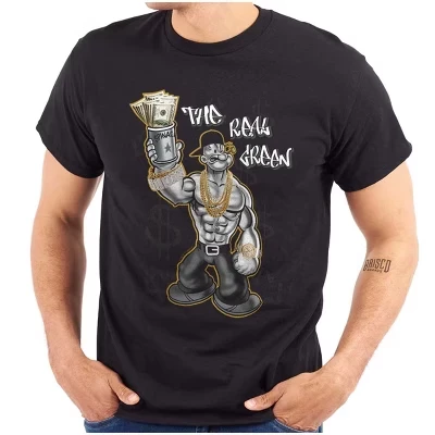 Унисекс футболка Brisco Brands Popeye, черная