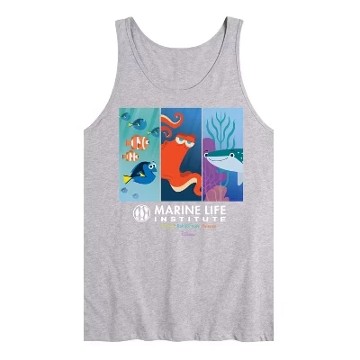 Мужская майка Athletic heather с рисунком Института морской жизни Athletic heather