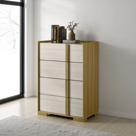 Комод Royal Hampton Hyle, 4 ящика, коричнево-белый