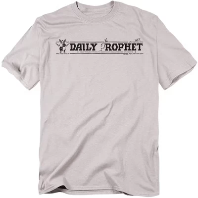 Футболка для взрослых The Daily Prophet серебристого цвета