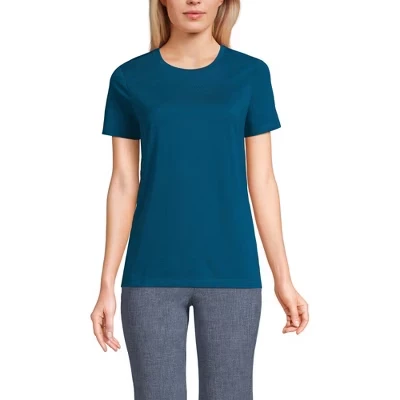 Женская непринужденная хлопковая футболка Supima baltic teal