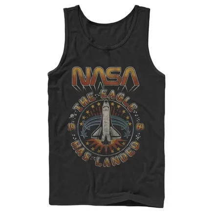 Мужская майка NASA «Eagle Has Landed», черная
