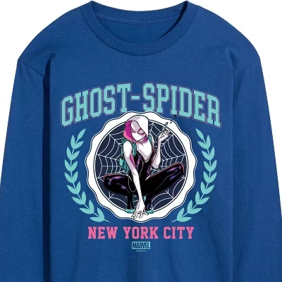 Мужская футболка с длинным рукавом и графическим рисунком Ghost Spider Collegiate