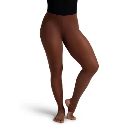 Женские тайтсы Capezio Ultra Soft с петлей, каштановые