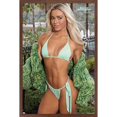 Sports Illustrated: Издание в купальниках - Оливия Данн, Настенный плакат в рамке из красного дерева, 24 шт.