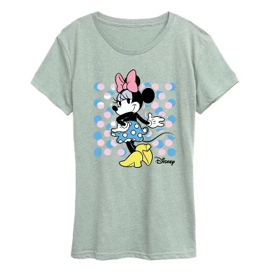 Женская футболка с коротким рукавом Minnie Dot и квадратным рисунком heather sea foam