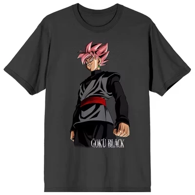 Мужская футболка Dragon Ball Z Goku Black, антрацитовая