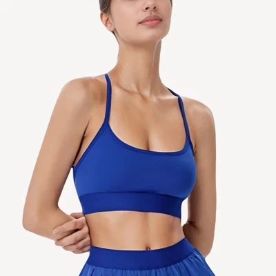 Женский спортивный бюстгальтер Anna-Kaci Active, синий