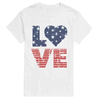 Мужская футболка Instant Message Love USA, белая