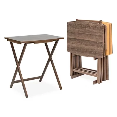 5 Упаковок столового сервиза на подносе XL Oversize для гостиной или кухни rustic espresso