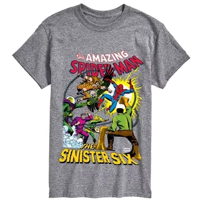 Мужская футболка с коротким рукавом Sinister Six с графическим рисунком athletic heather