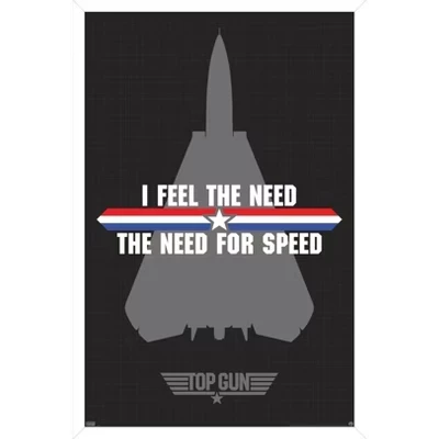 Постер Trends International Top Gun, скорость, белый