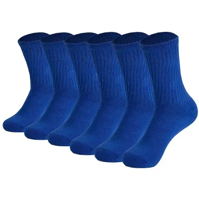 Мужские хлопчатобумажные носки Crew Socks – 6 пар, мягкая подошва, дышащие и влагоотводящие спортивные носки parliament