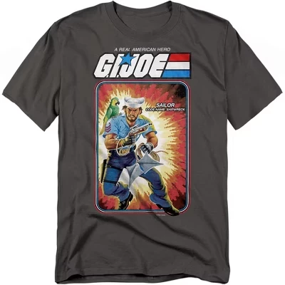 Мужская футболка G.I. JOE Shipwreck Card, угольная