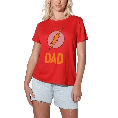 Women's   Dad Loose T-Shirt red