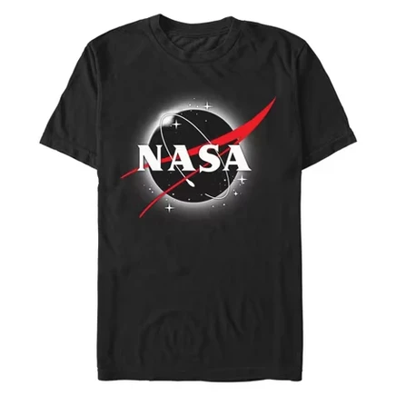 Мужская футболка NASA Eclipse, черная