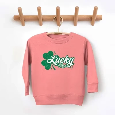 Молодежная ультрамягкая толстовка с графическим принтом Lucky Vibes Clover лилового цвета