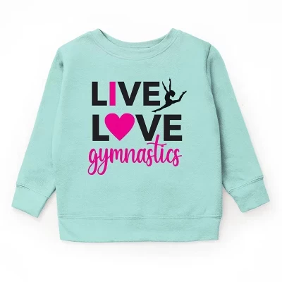Молодежная толстовка Live Love Gymnastics с морской пеной