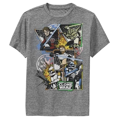 Группа Boy's : The Clone Wars сняла комикс-панно для выступления в футболке charcoal heather