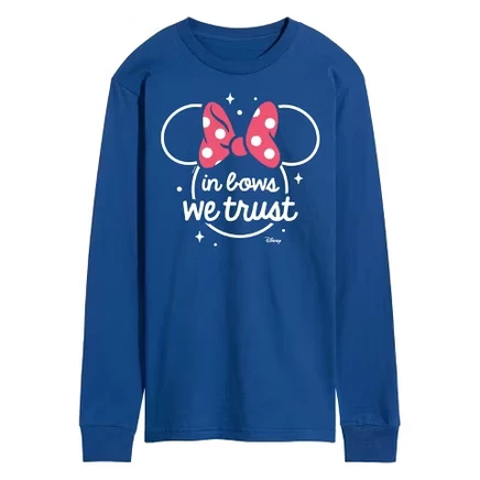 Мужской лонгслив Disney Minnie Mouse, ярко-синий
