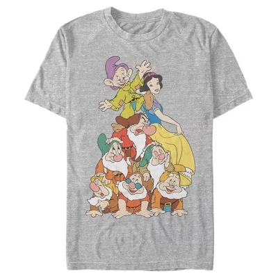 Мужская футболка Disney с персонажами, меланжевая