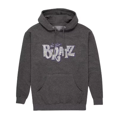 Мужское худи Bratz Sparkle Logo, угольно-серый меланж