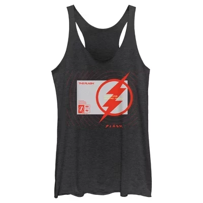Женская майка The Flash, спасающая будущее и прошлое, с подсветкой Bolt Racerback, черная