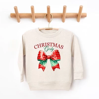 Молодежный ультрамягкий свитшот с графическим принтом Coquette Christmas Girly natural