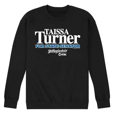 Мужская флисовая толстовка Taissa Turner Senator с графическим принтом, черный