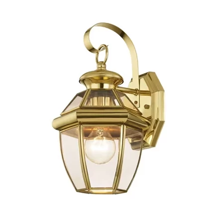 Светильник Livex Lighting Monterey 1 настенный, полированная латунь