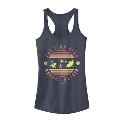 Женская майка для юниоров Lion King Sunshine Hakuna Matata Racerback цвета индиго