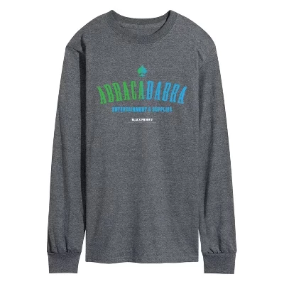Мужская футболка с длинным рукавом с логотипом Abracadabra и графическим рисунком heather charcoal