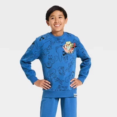 Мальчиковый флисовый свитшот Nickelodeon SpongeBob, синий