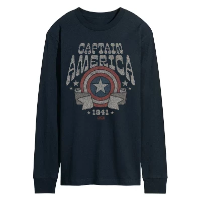 Мужской лонгслив Marvel Captain America, синий