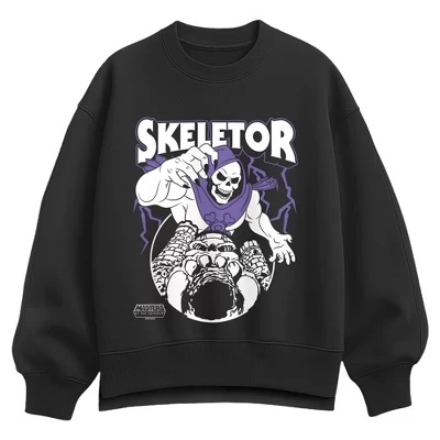 Женский свитшот Masters of the Universe Skeletor Castle, черный