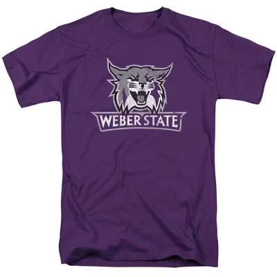 Мужская футболка Weber State University с логотипом начальной школы, фиолетовая