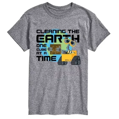 Мужская футболка с коротким рукавом Cleaning the Earth с графическим рисунком athletic heather