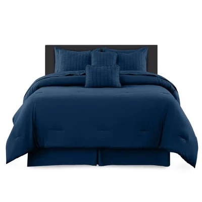 Набор с одеялом Lux Decor, 10 предметов, синий