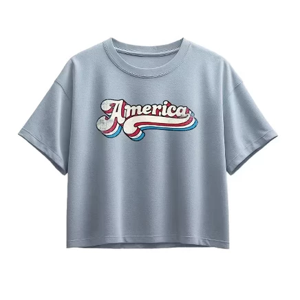 Детская футболка Instant Message America 70s, шамбре