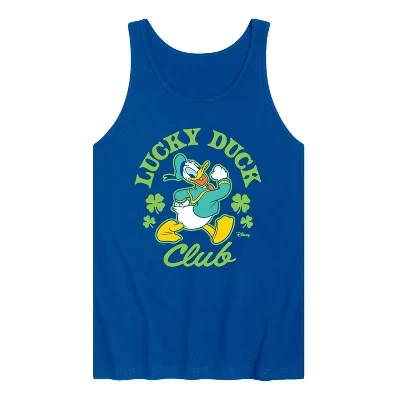 Мужская майка Lucky Duck Club с графическим принтом, синяя
