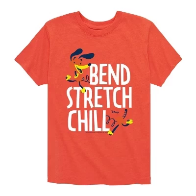 Облегающая футболка Dog Bend Stretch Chill с коротким рукавом и графическим рисунком оранжевого цвета