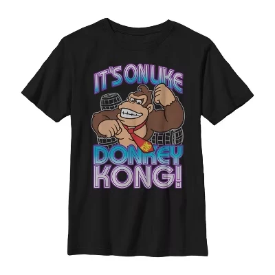 Футболка для мальчиков Nintendo Donkey Kong, черная