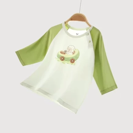 Пуловер с рукавами 3/4 из модала TENCEL™ для новорожденных зеленый