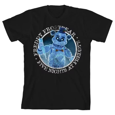Детская футболка Five Nights at Freddy's, черная