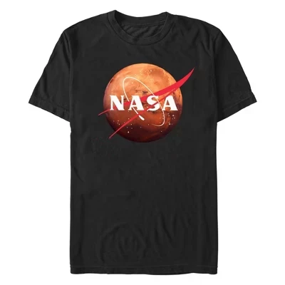 Мужская футболка с логотипом Mars, черная
