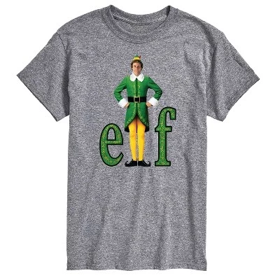 Мужская футболка Elf Buddy, серый меланж