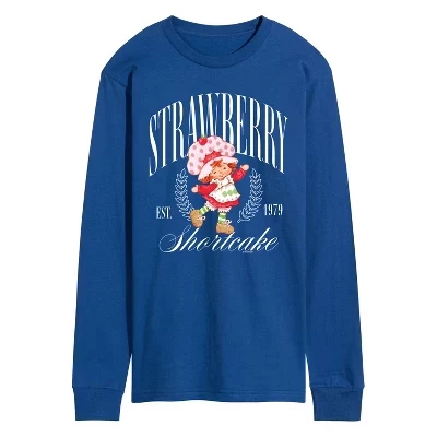 Мужской лонгслив Strawberry Shortcake Collegiate, синий