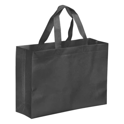 Сумка-тоут Unique Bargains многоразовая нетканая, черная