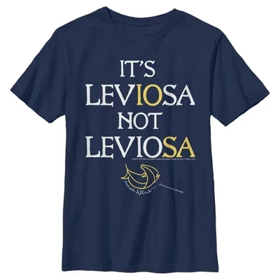 Футболка для мальчика Hermione Leviosa Not Leviosa, синяя