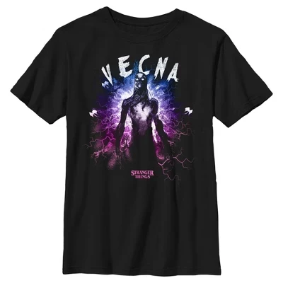 Мужская футболка Vecna The Upside Down Monster для мальчиков, черная